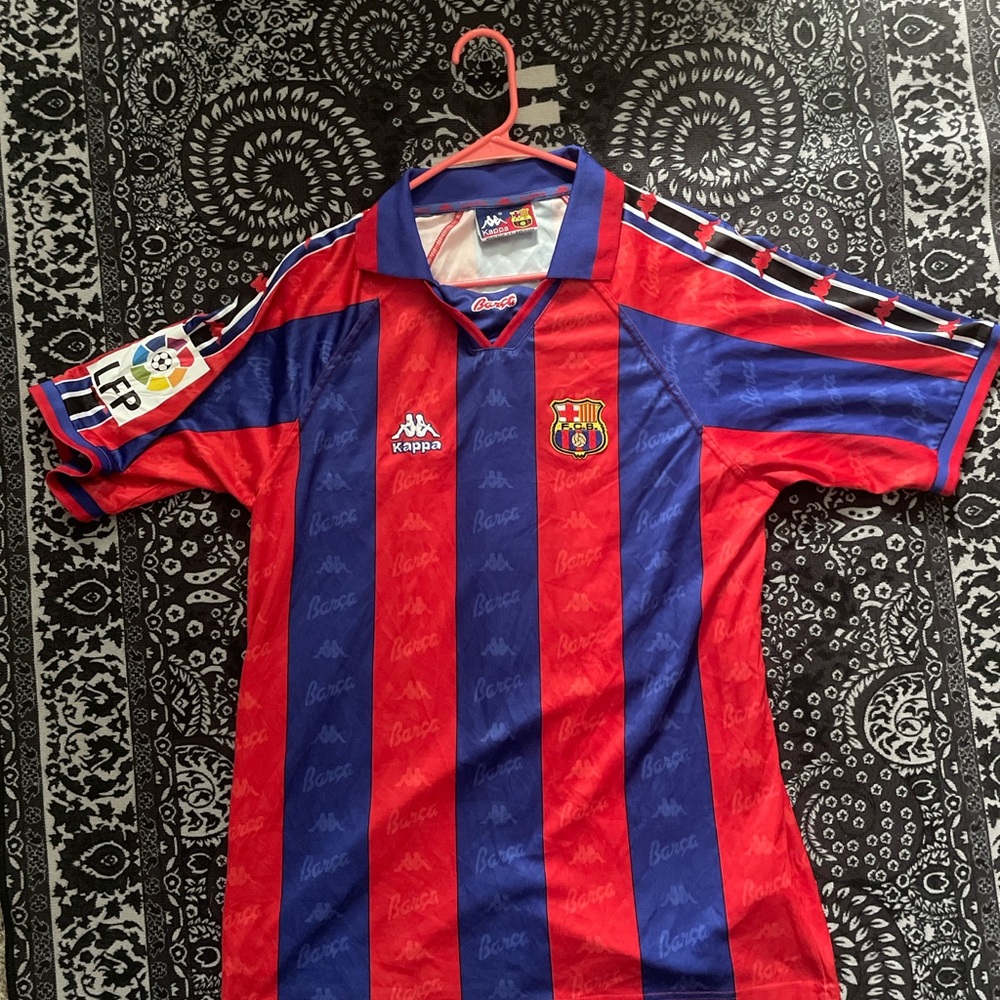Kappa Kids Red and Blue Soccer Jersey